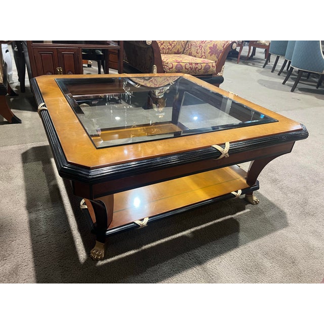 Elegant and richly detailed, the Mariner Luxury Louis XVI Style “Volga” Coffee Table is a masterful blend of classical...