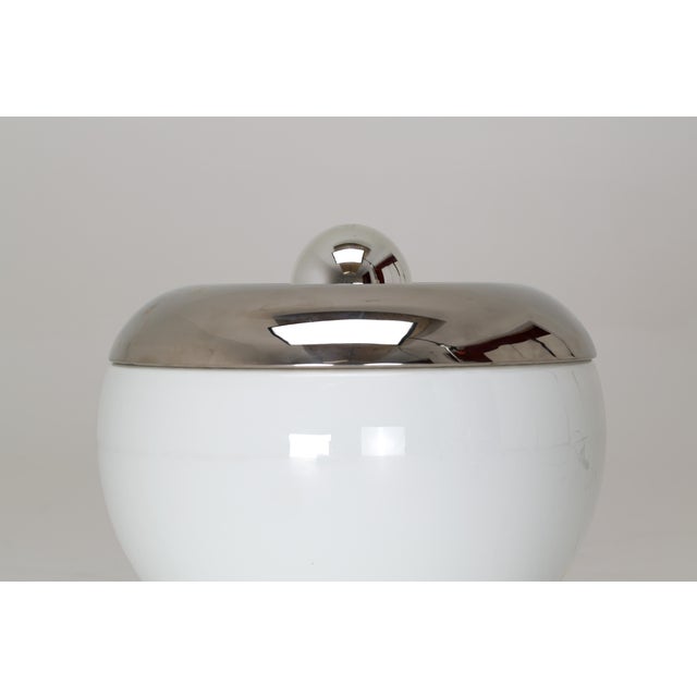 Silver Orbital Glass Table Lamp by Piero De Martini for Falconi & Francesco Fois, 1970s For Sale - Image 8 of 13