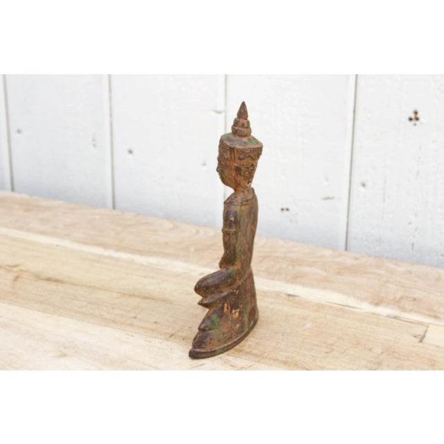 19th Century 18th Century Bronze Seated Buddha For Sale - Image 5 of 10