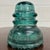 This is a gorgeous antique teal glass Hemingray No. 40 insulator, embossed “HEMINGRAY – No. 40 – U.S.A.”. Produced by the...