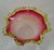 Victorian Frosted Cranberry Glass Preserve Bowl, 1880 For Sale - Image 4 of 8
