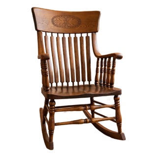 Early Pressed Back Rocker For Sale