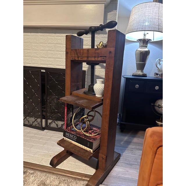 Antique Standing Bookbinder’s Press — h.c. Hilf Cigar Co. Wood For Sale - Image 12 of 12