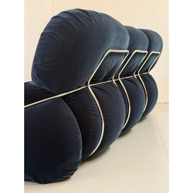 Mid-Century Modern 1970s Attributed to Adriano Piazzesi Okay Sofa for Mobili Tre D For Sale - Image 3 of 6
