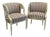 Louis XV Rococo Revival White Armchairs, 1870s, Set of 2 For Sale