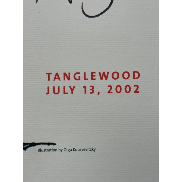 2002 Seiji Ozawa Tanglewood Farewell Gala Signed Benefactor Print For Sale - Image 4 of 10