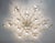 Italian 21st Century Beehive Polished Brass Clear Murano Flush Mount by Fabio LTD For Sale - Image 3 of 7