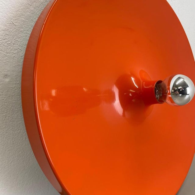 Orange Disc Wall Light in the style of Charlotte Perriand for Staff, Germany, 1970s For Sale - Image 6 of 18