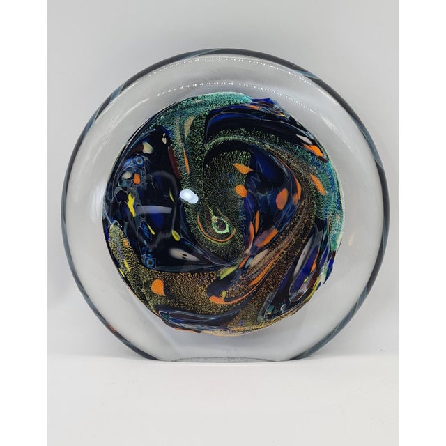 1990s Art Glass Paperweight by Rollin Karg, 1990s For Sale - Image 5 of 12