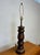 Mid Century Turned Wood Lamp For Sale - Image 4 of 4
