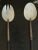 Antique Hand Crafted Mother of Pearl Serving Utensils. Mother of pearl serving utensils most likely Japanese from early...