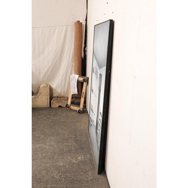 Mid 20th Century Mid 20th Century Large Lowell Blair Nesbitt Black & White Tonal Painting For Sale - Image 5 of 11