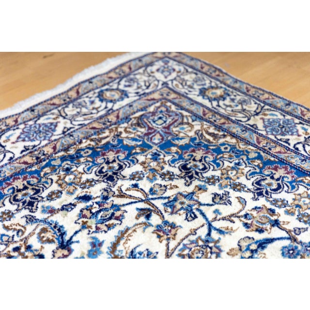 Middle Eastern Hand-Knotted Rug with Lachak-Toranj Medallion with Silk For Sale - Image 10 of 13