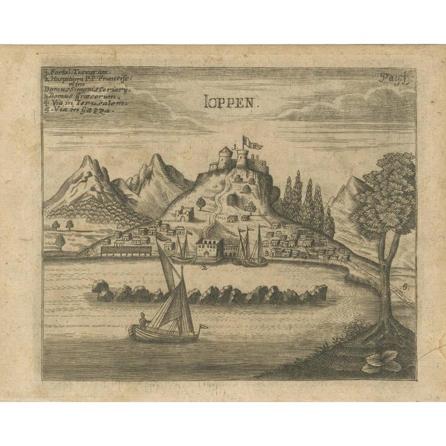 Antique View of Jaffa Holy Land Engraving, 1735 For Sale - Image 9 of 9