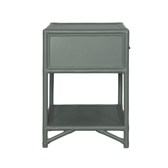 Olympia One-Drawer Nightstand in Evergreen For Sale In West Palm - Image 6 of 9