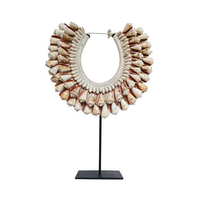 Cone Shell Necklace on Stand, Papua New Guinea, Contemporary For Sale - Image 14 of 16