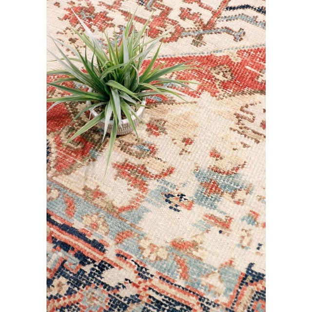 Traditional Serapi Wool Ivory Area Rug- 4'10'' X 8' 2'' For Sale - Image 3 of 6
