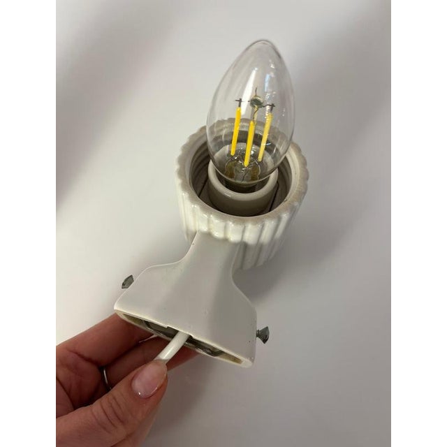 Glass White Model 6020 Wall Lamp by Sigvard Bernadotte for Ifö For Sale - Image 7 of 11