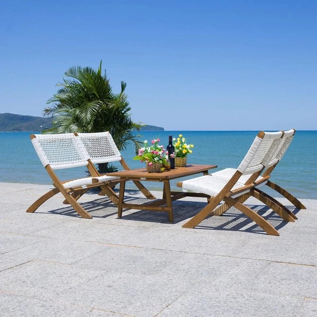 2020s Blaze 5 Piece Living Set - Natural/White For Sale - Image 5 of 8