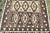 1980s 1980s Hand Knotted Oushak Kilim Striped Diamond Line Design Turkish Kilim Rug For Sale - Image 5 of 9
