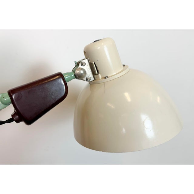 Industrial East German Scissor Lamp from Veb Zweckleuchtenbau Dresden, 1950s For Sale - Image 12 of 18