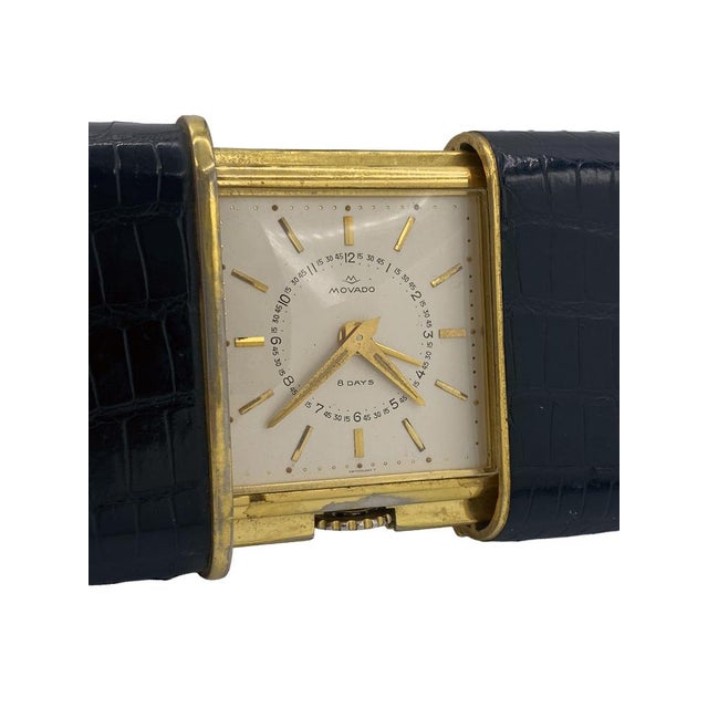 Large 895 Ermeto Pullman 8-Day Travel Watch from Movado, 1940s For Sale - Image 3 of 10