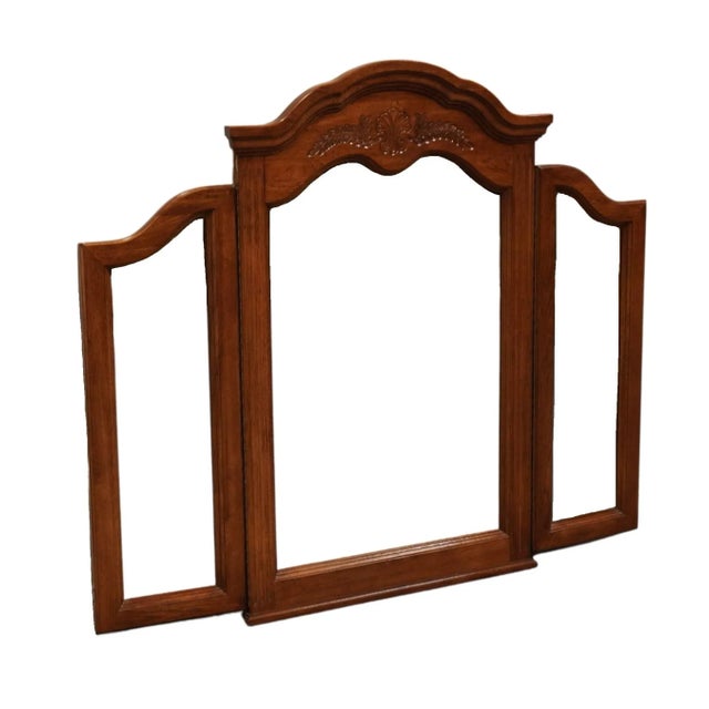 STANLEY FURNITURE Country French Style 55" Tri-Fold Dresser Mirror 361-060 47.75" High 55.75" Wide 2.25" Deep We...