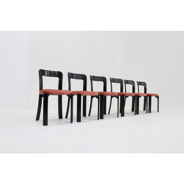 Vintage Swiss Dining Chairs by Bruno Rey for Dietiker, 1970s, Set of 6 For Sale - Image 12 of 12