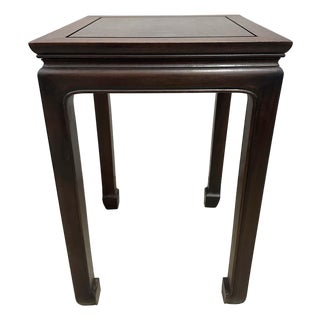Antique Chinese Ming-Style Square Stand, Side Table, Display Pedestal For Sale