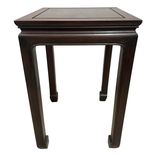 Antique Chinese Ming-Style Square Stand, Side Table, Display Pedestal For Sale