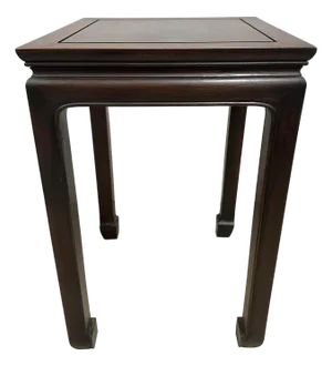 Antique Chinese Ming-Style Square Stand, Side Table, Display Pedestal