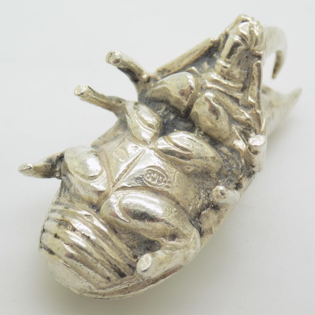 Vintage Italian Silver 800 Hercules Beetle Figurine, Milan, 1940s For Sale - Image 6 of 15