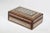 Handcrafted marquetry Moorish wood inlay micro mosaic with miniature hand painted scene. Handcrafted khatam wooden box...