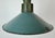 Industrial Petrol Enamel Military Pendant Lamp with Cast Aluminium Top, 1960s For Sale - Image 4 of 17