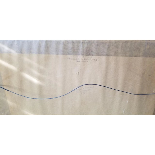 1963 Calif Artist Antonio Estrada Watercolor Landscape Painting For Sale - Image 11 of 13