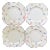 M & R England "Scattered Flowers" Plates - Set of 4 For Sale