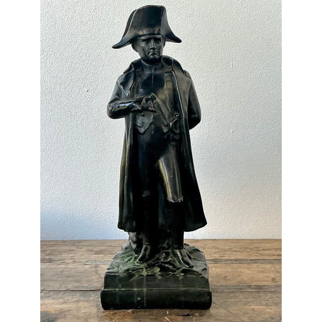 Vintage Patinated Bronze Statue of Napoleon For Sale - Image 10 of 12