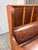 Antique High-Back Oak + Leather Settle Bench For Sale - Image 11 of 12