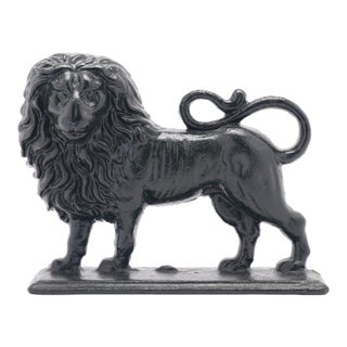 English Victorian Cast Lion Doorstop, C. 1850-1900 For Sale