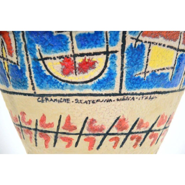 Italian Ceramic Floor Lamp from Ceramiche Santa Caterina, 1950s For Sale - Image 9 of 11