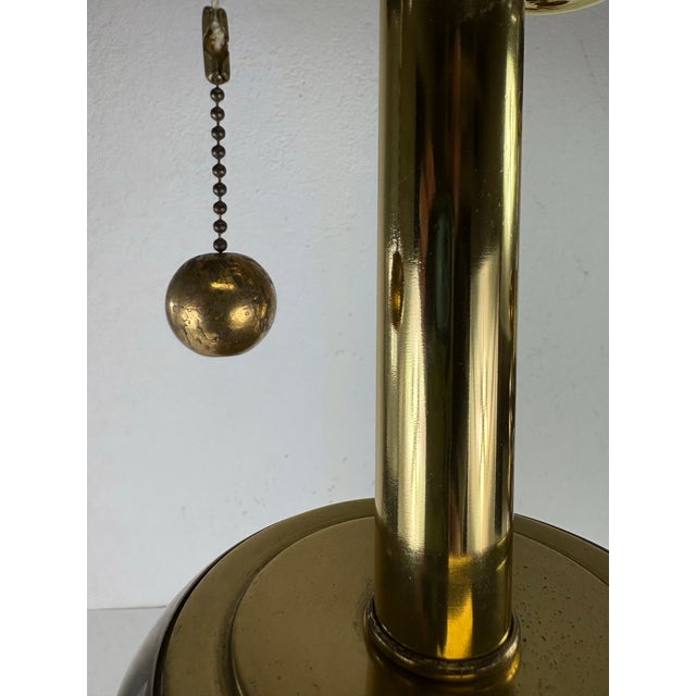 Mid-Century Mod. Chrome and Brass Modern Table Lamps/Pair For Sale - Image 9 of 11