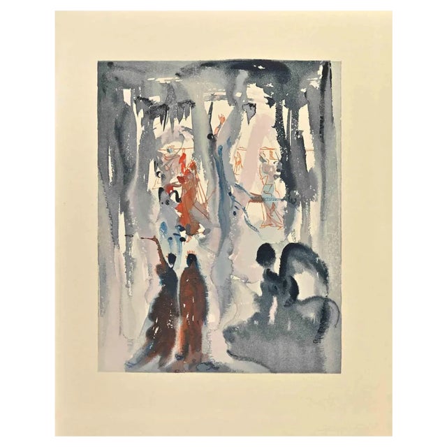 Salvador Dali, The Divine Comedy: St. Bonaventure, Woodcut Print, 1963 For Sale