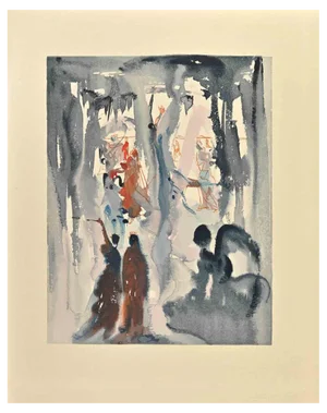 Salvador Dali, The Divine Comedy: St. Bonaventure, Woodcut Print, 1963
