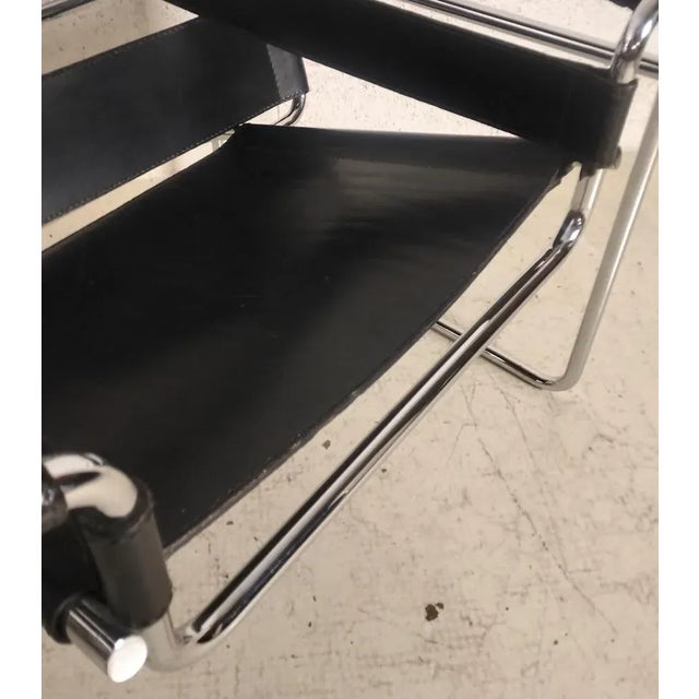 Wassily Chair in Steel and Leather by Marcel Breuer for Gavina, 1960s For Sale - Image 10 of 16