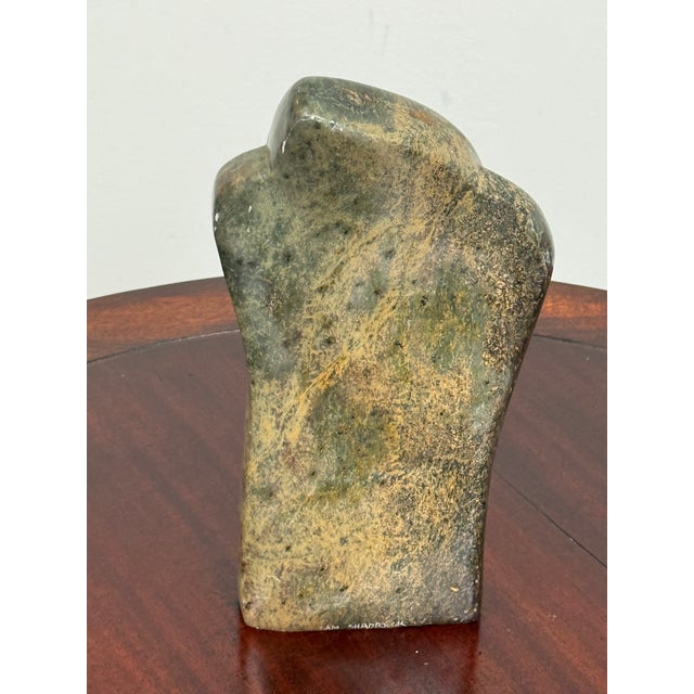 Stone Gray Sam Shadrack African Hand-Carved Stone Mother + Child Sculpture For Sale - Image 8 of 12