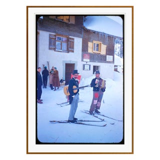 Street Music in the Snow 1955 by Toni Frissell Framed C Print For Sale