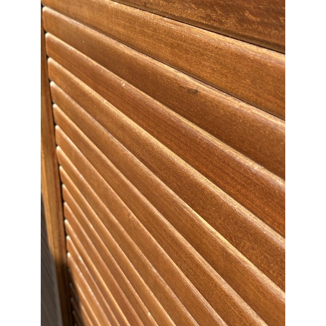 Oak Double-Column Roll-Top Filing Cabinet, 1950s For Sale - Image 15 of 18