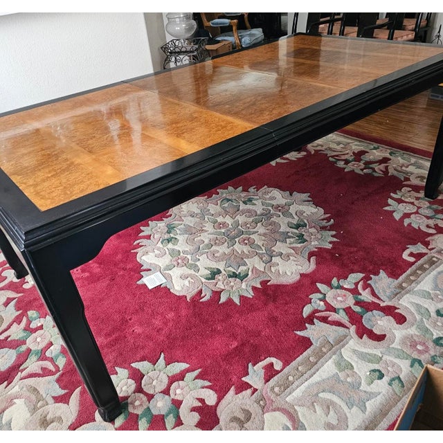 1970s Century Furniture by Raymond Sabota Chin Hua Dining Table For Sale - Image 5 of 17