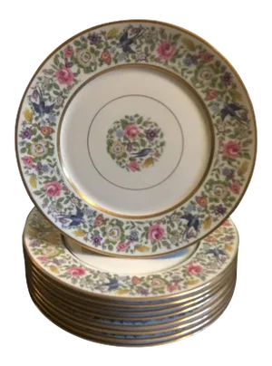 Lamberton China Service Plates - Set of 9
