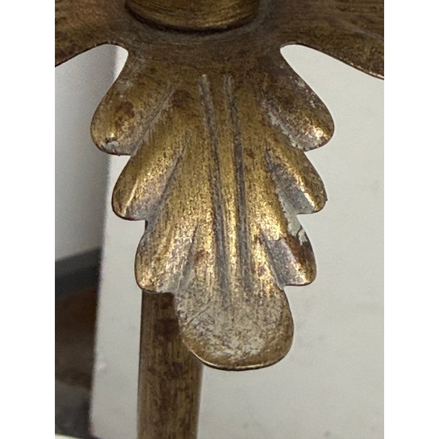 Black Vintage Lampcrafters Tall Brass Table Lamps With Black Shades, Pair For Sale - Image 8 of 12